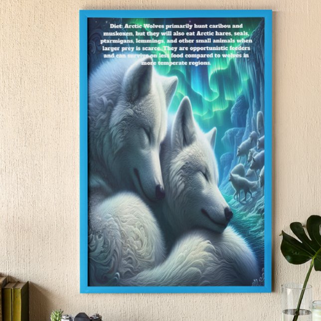 Arctic Wolves White Wolves Resting  Poster (Creator Uploaded)