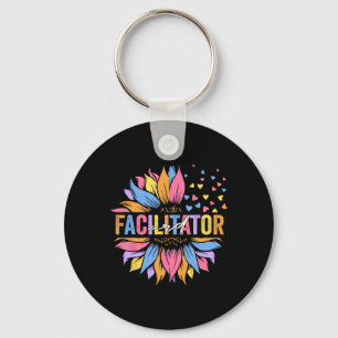 Ard Facilitator Special Education Sunflower  Keychain