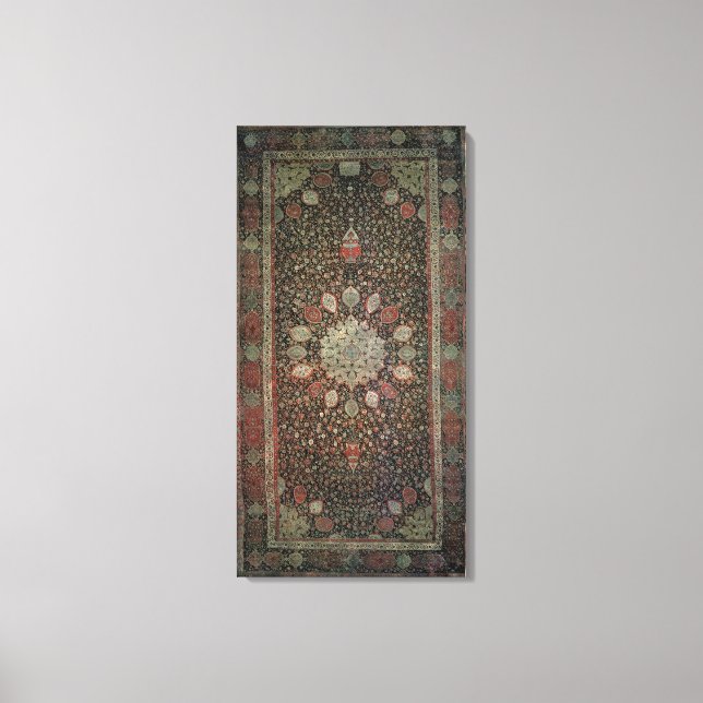 Ardabil carpet made for the mosque at Ardabil Canvas Print (Front)