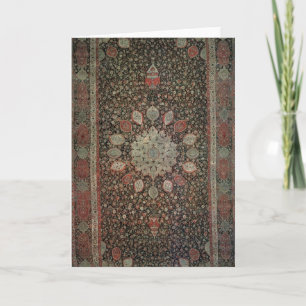 Ardabil carpet made for the mosque at Ardabil Card
