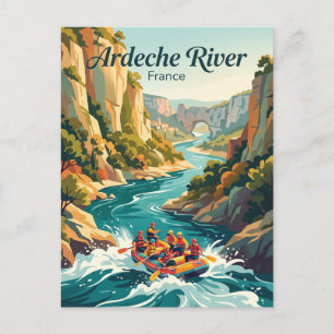 Ardeche River France Postcard