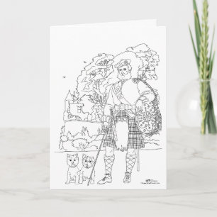 Ardencaple Castle Highlands Cairn Terrier Card