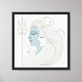 Ardhanarishvara Canvas Print