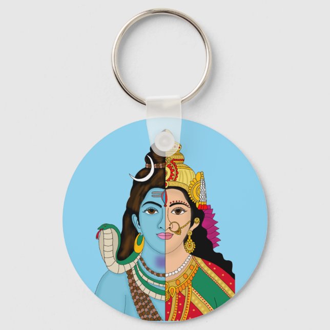 Ardhanarishwara Keychain (Front)