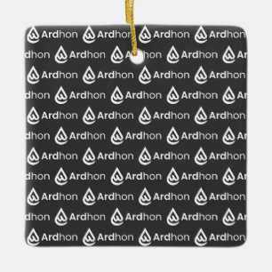 Ardhon brand merch - wear your style, your way ceramic ornament