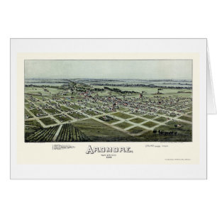Ardmore, carte panoramique d'OK - 1891