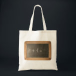Ardoise 04 - Mathematicals Lessons Tote Bag<br><div class="desc">First  mathemathics Lessons!</div>