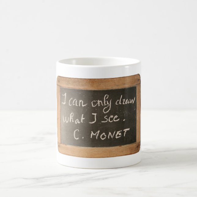 Ardoise 05 Famous Artist 's Quote Monet Mug (Center)