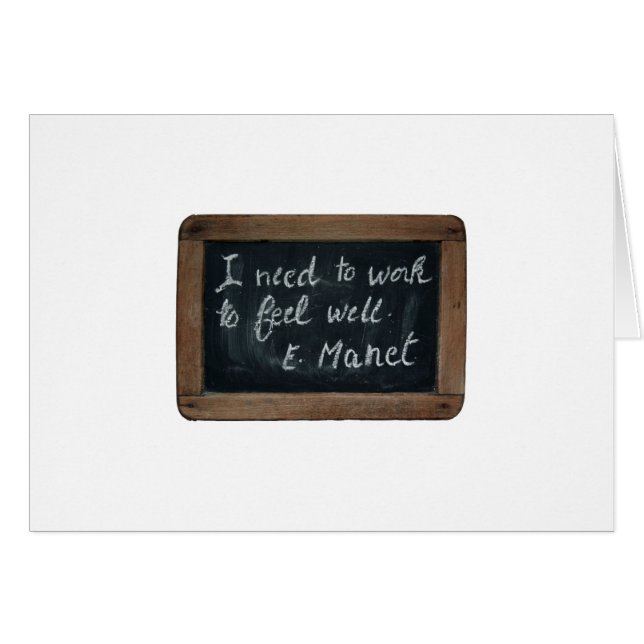 Ardoise 07 Manet's Quote Card (Front Horizontal)