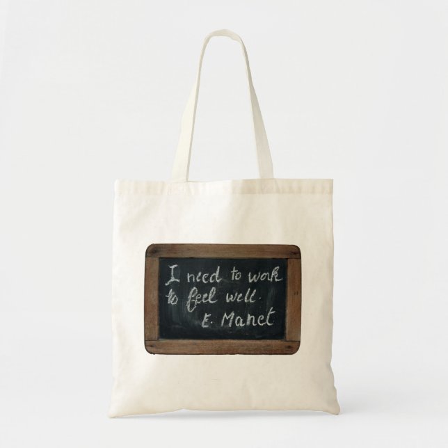 Ardoise 07 Manet's Quote Tote bag (Front)