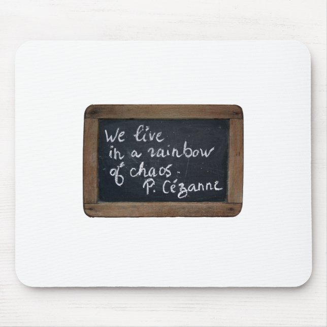 Ardoise 08 Cezanne's Quote White Mousepad (Front)