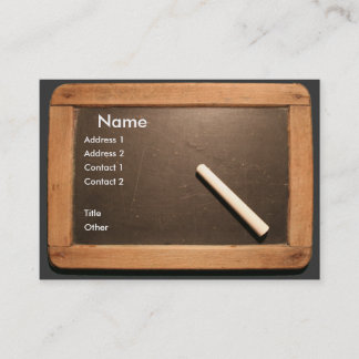 Ardoise Vintage School Slate with Chalk Business C Card