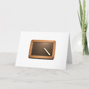 Ardoise Vintage School Slate with Chalk Greeting C Card