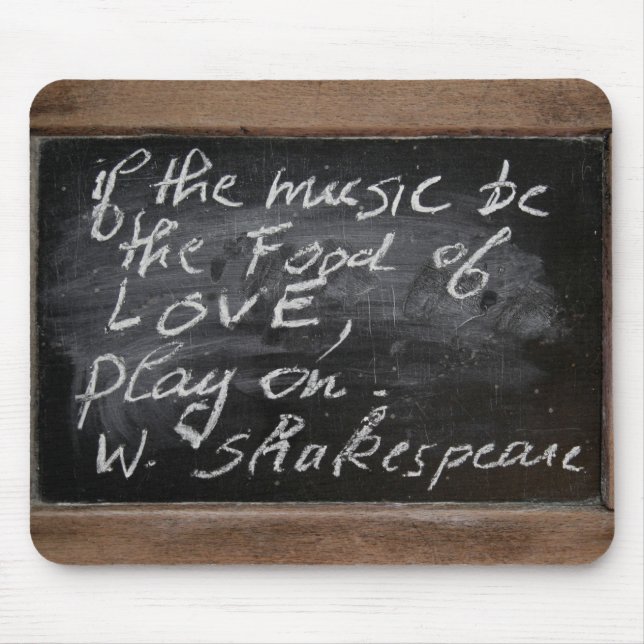Ardoise - W. Shakespeare's Quote - Mouse Pad (Front)