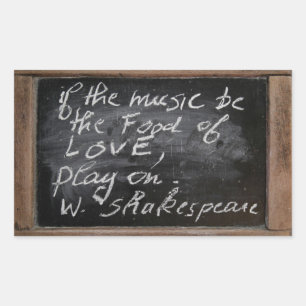 Ardoise - W. Shakespeare's Quote - Sticker