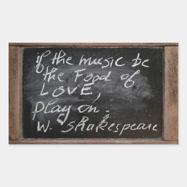 Ardoise - W. Shakespeare's Quote - Sticker (Front)