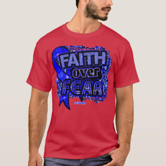 ARDS Awareness Ribbon Faith Over Fear Leopard Gift T-Shirt