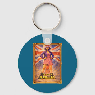 Are amelia union jack vintage british uk england keychain