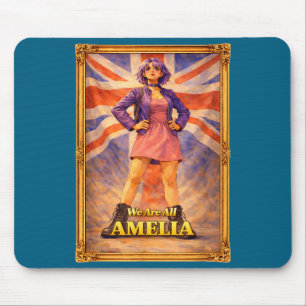 Are amelia union jack vintage british uk england mouse pad