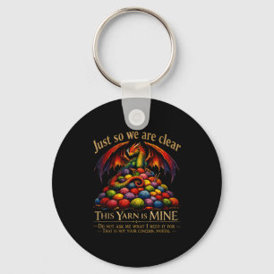 Are clear this yarn is funny dragon knitting keychain