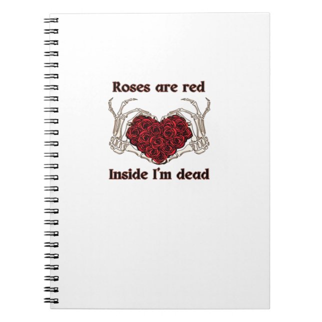 Are Red I'm Dead Classic Notebook (Front)