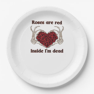 Are Red I'm Dead Classic Paper Plate