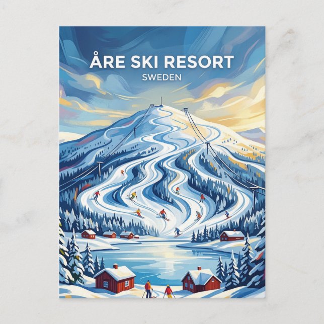 Åre Ski Resort Sweden Postcard (Front)