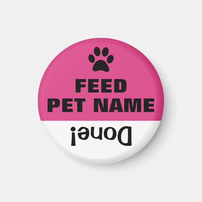 Are the pets fed? Task Chore List Reminder Magnet (Front)