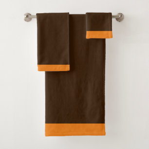 Are These The Colours For The Cleveland Browns? Bath Towel Set