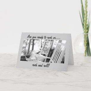 ARE U READY TO ROCK-OR ROCK AND ROLL-BIRTHDAY CARD