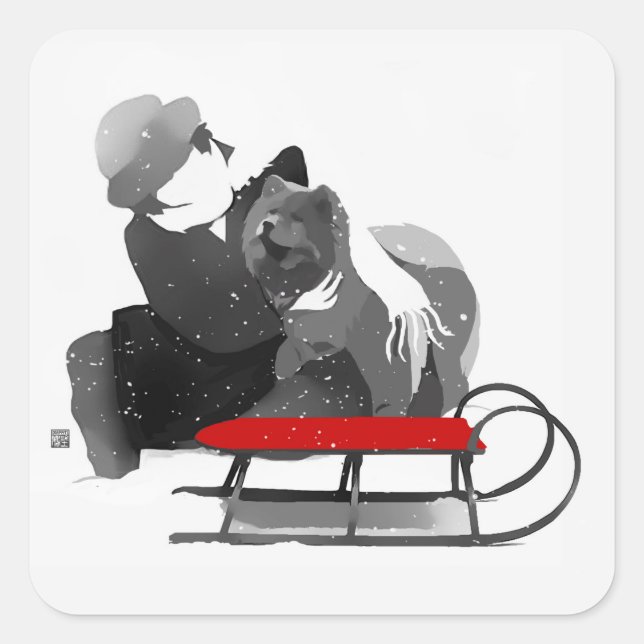 ARE WE HAVING FUN Chow stickers (Front)