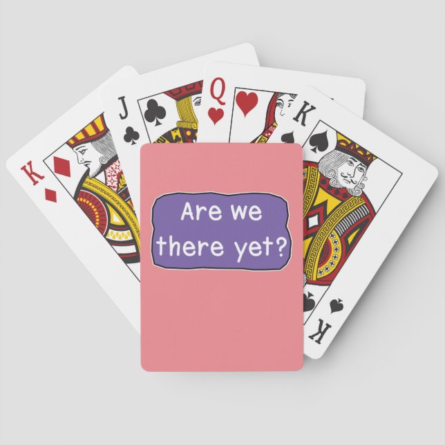 Are we there yet?    playing cards (Back)