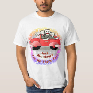 Are We There Yet Sock Monkey t-shirt