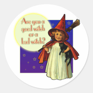 Are You a Good Witch Classic Round Sticker