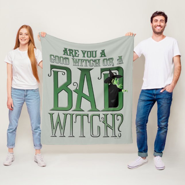 Are You A Good Witch Or A Bad Witch? Fleece Blanket (In Situ)