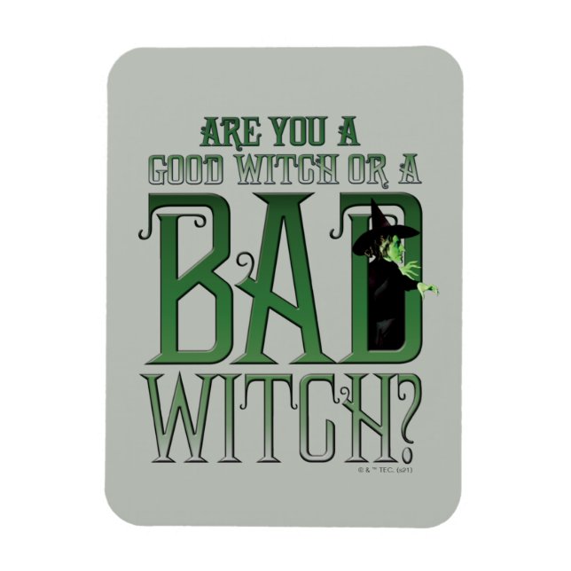 Are You A Good Witch Or A Bad Witch? Magnet (Vertical)