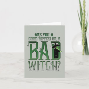 Are You A Good Witch Or A Bad Witch? Note Card