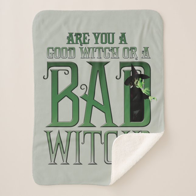 Are You A Good Witch Or A Bad Witch? Sherpa Blanket (Front)