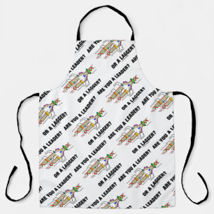 Are You A Leader? Or A Lagger? Geek DNA Humour Apron