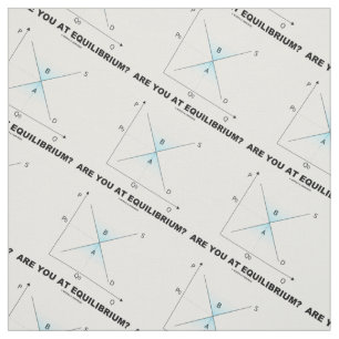Are You At Equilibrium? Supply-And-Demand Curve Fabric