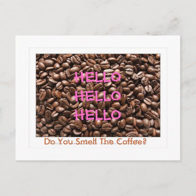 Are You Awake-Coffee Postcard - Customized (Front)