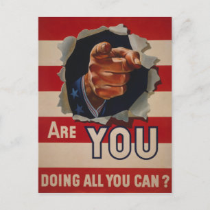 Are you doing all you can? postcard