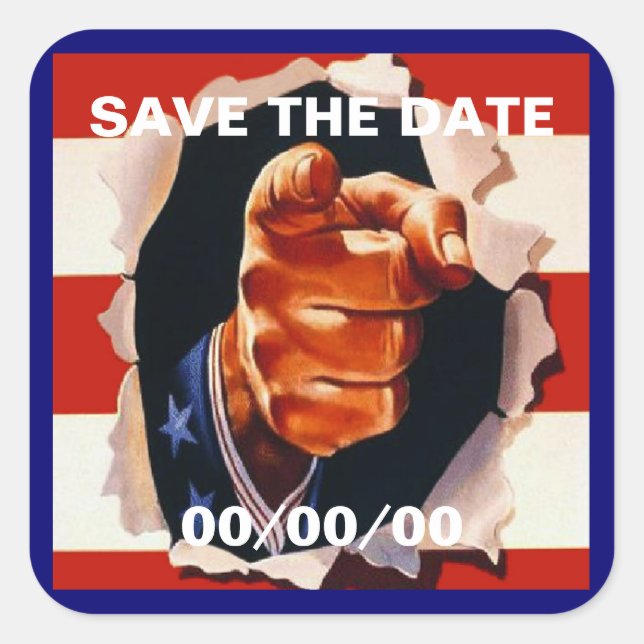 Are You Doing All You Can? Save-the-Date Sticker (Front)