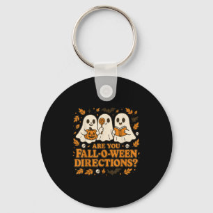 Are You Fall-o-ween Direction Funny Teacher Hallow Keychain