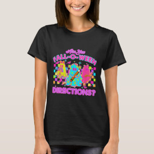 Are You Fall-o-ween Directions Funny Teacher Ghost T-Shirt
