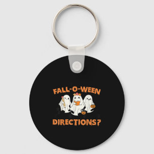 Are You Fall-o-ween Directions Funny Teacher Hallo Keychain