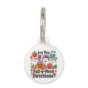 Are You Fall O Ween Directions Teacher Halloween  Pet Tag