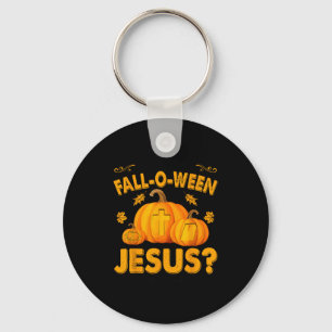 Are You Fall-o-ween Jesus Christian Pumpkin Hallow Keychain