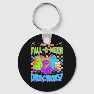 Are You Falloween Directions Keychain