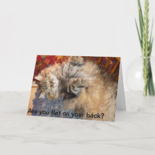 Are you flat on your back? Vanya can help. Card